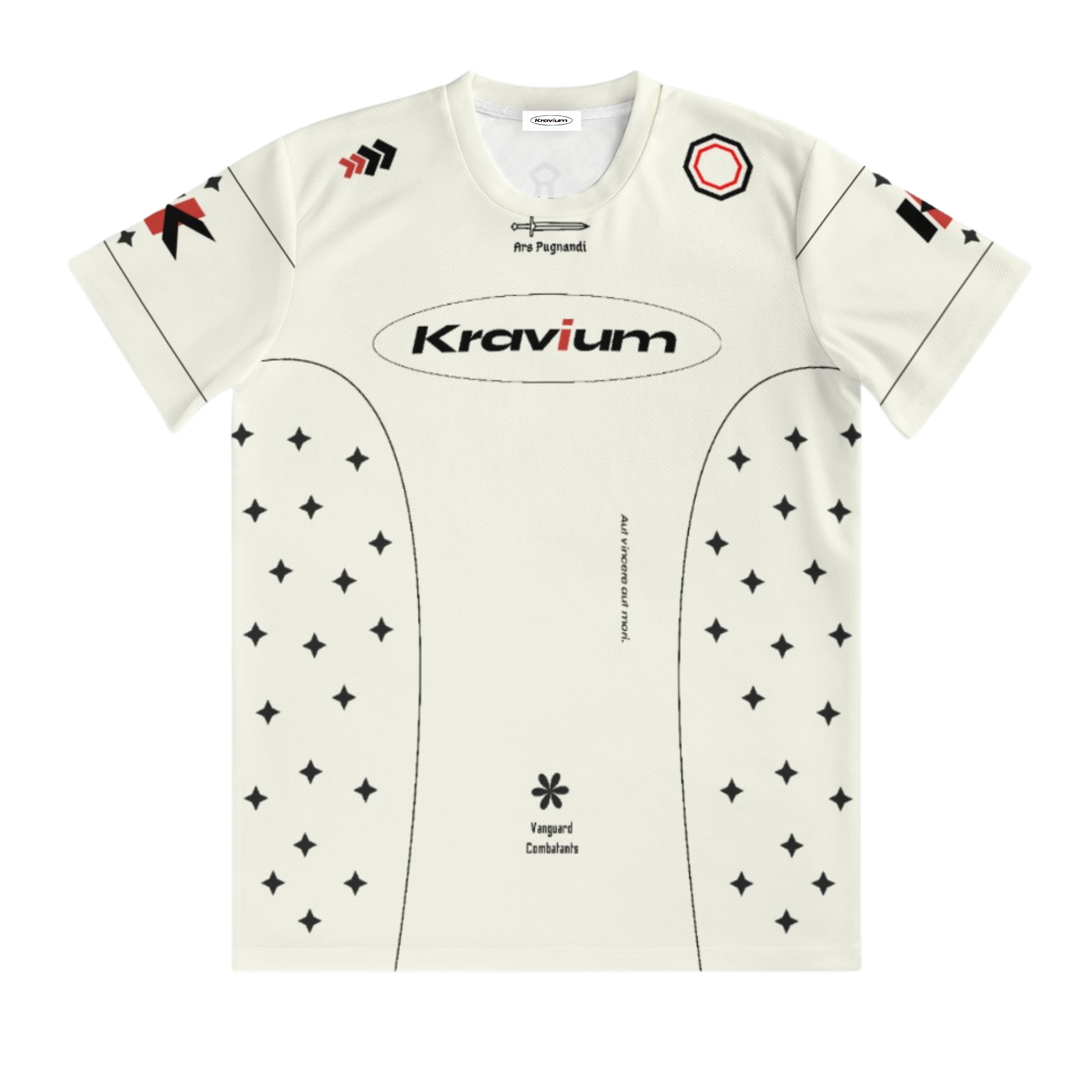 Rashguard MMA - L'Étoile (Blanc Crème)